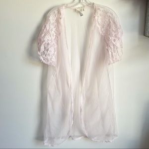 FIRM PRICE Vintage Cachet Sears Lingerie Top Cover Sheer Large